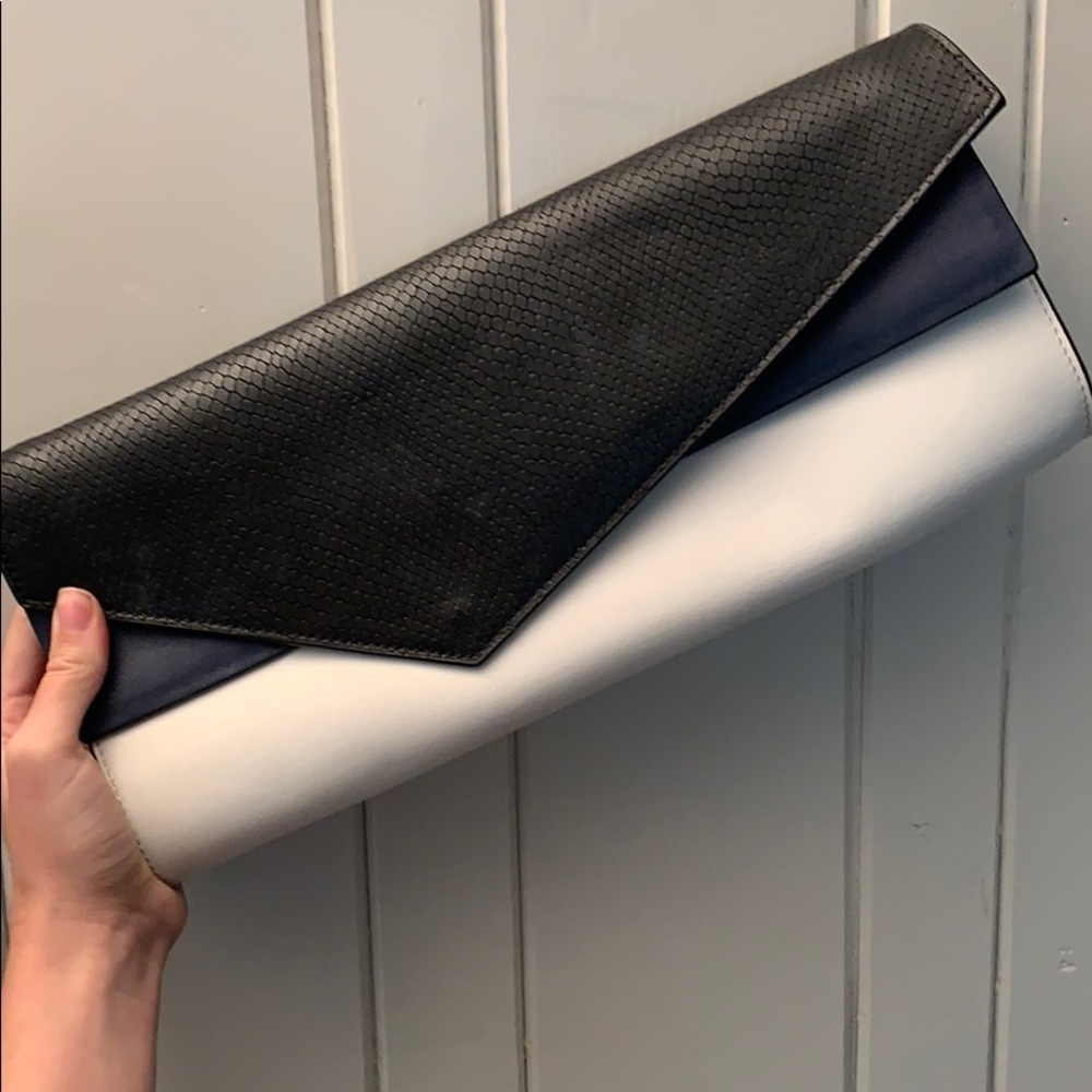 NWT BCBG Leather Clutch